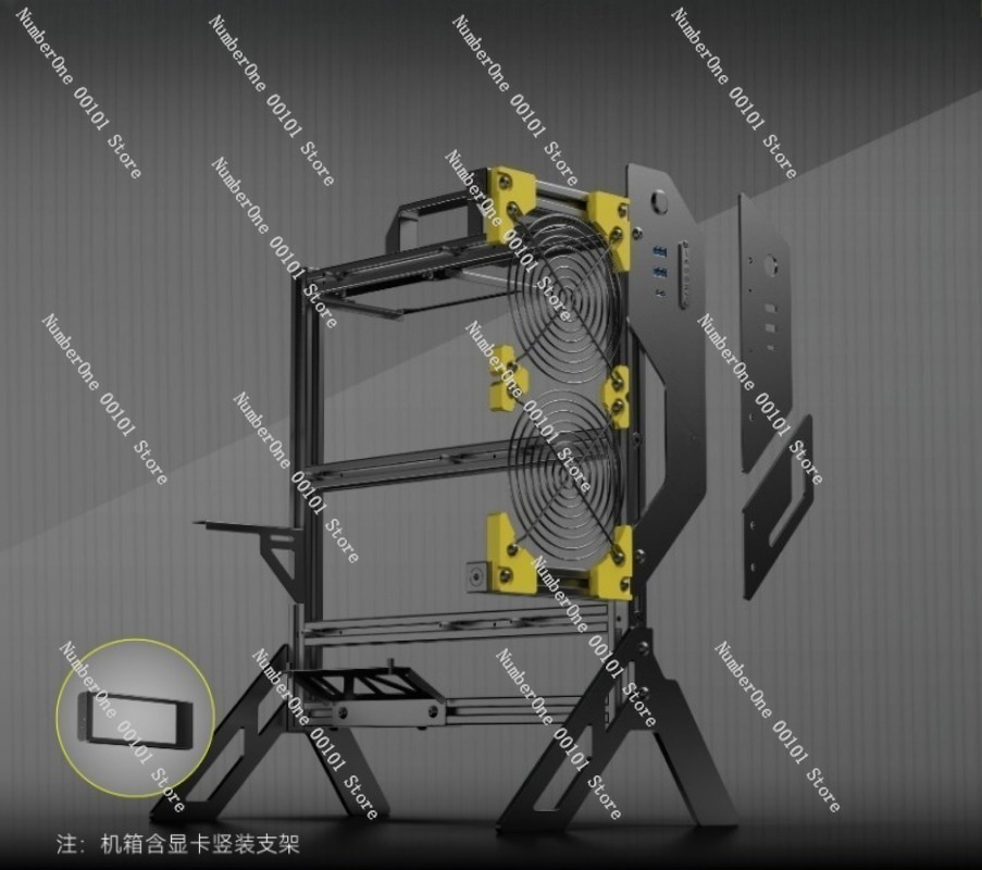 DIY Open Frame Aluminum PC Cas - đánh giá và giá Aluminum Open Frame Test Bench Water Cooling